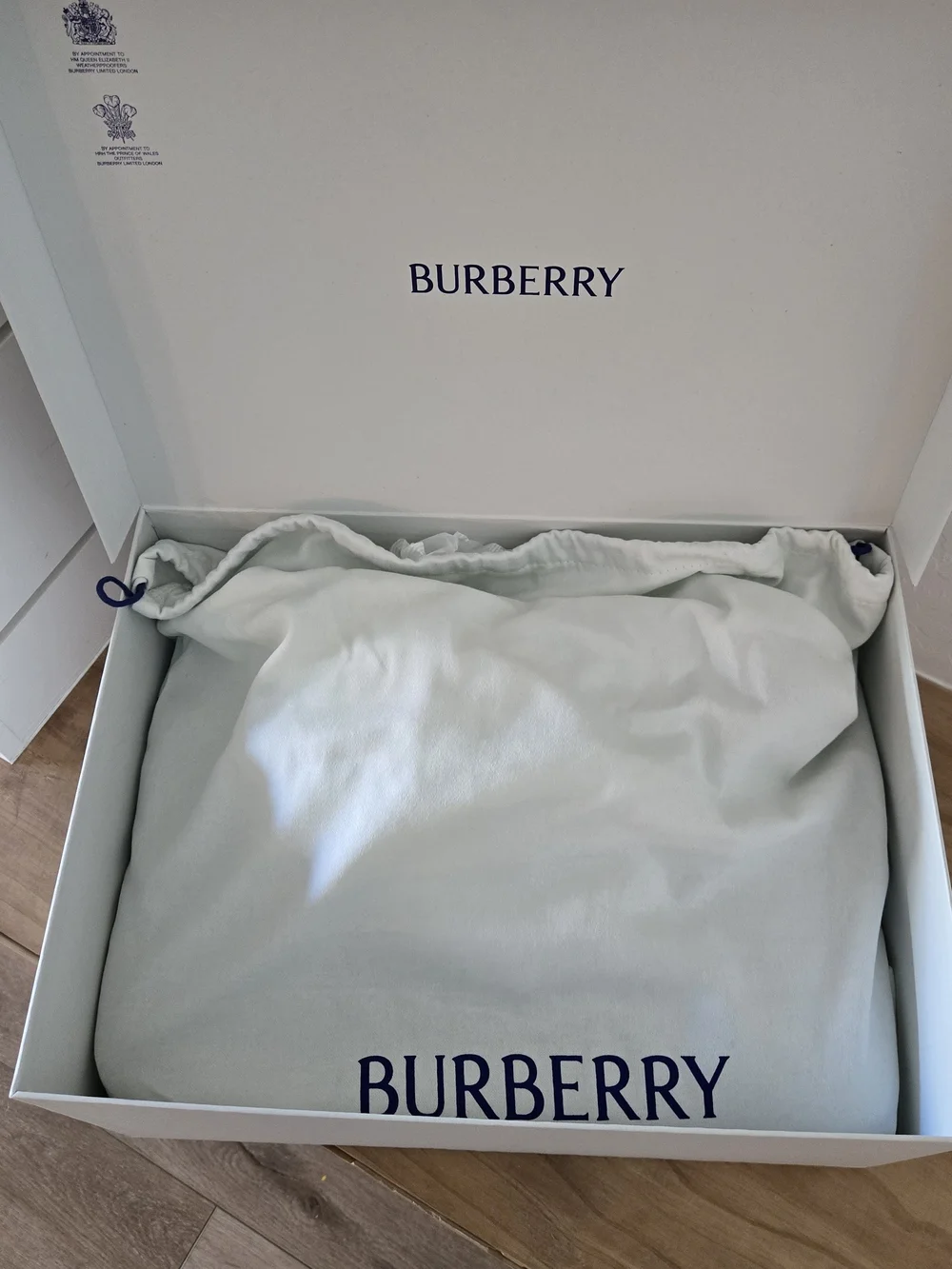 Burberry Knight Stamp Black Leather Briefcase - Sleek Professional Laptop Bag